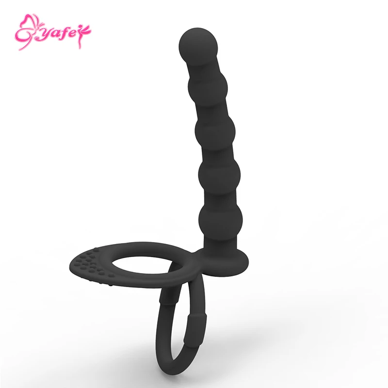 Silicone Dildo Anal sex toy Male Double penis cock rings butt plug Strapon dildo Anus bead Adut Erotic toys for couples |
