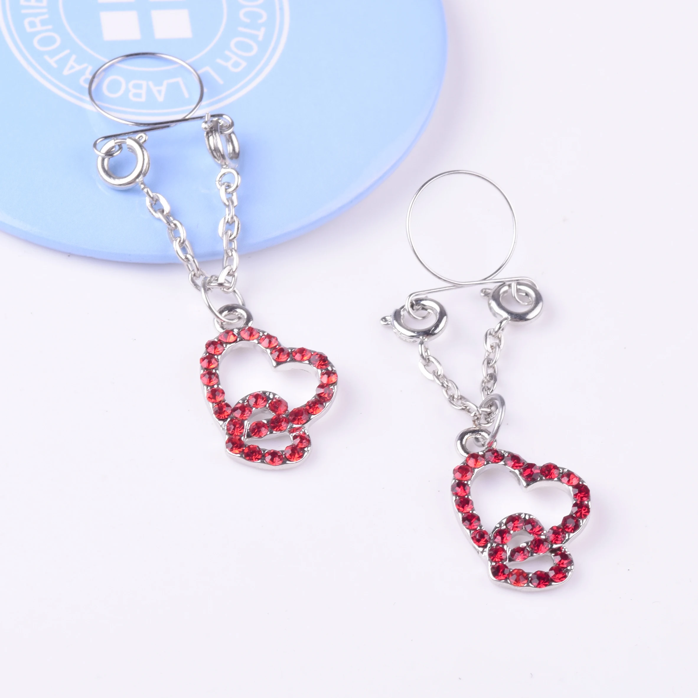 Пикантные клипсы без пирсинга имитация кольца для сосков украшения тела двойные