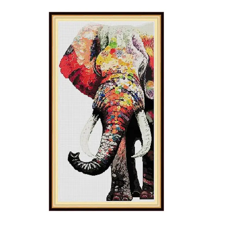 

Набор для алмазной живописи 5D, животное, Красочный Слон, вышивка крестиком, «сделай сам», алмазная картина с инструментами