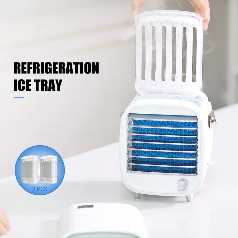 Mini Air Conditioner Portable Bladeless Cooling Fan USB Desktop Cooler with Night Light for Home Office KQS8 | Компьютеры и офис