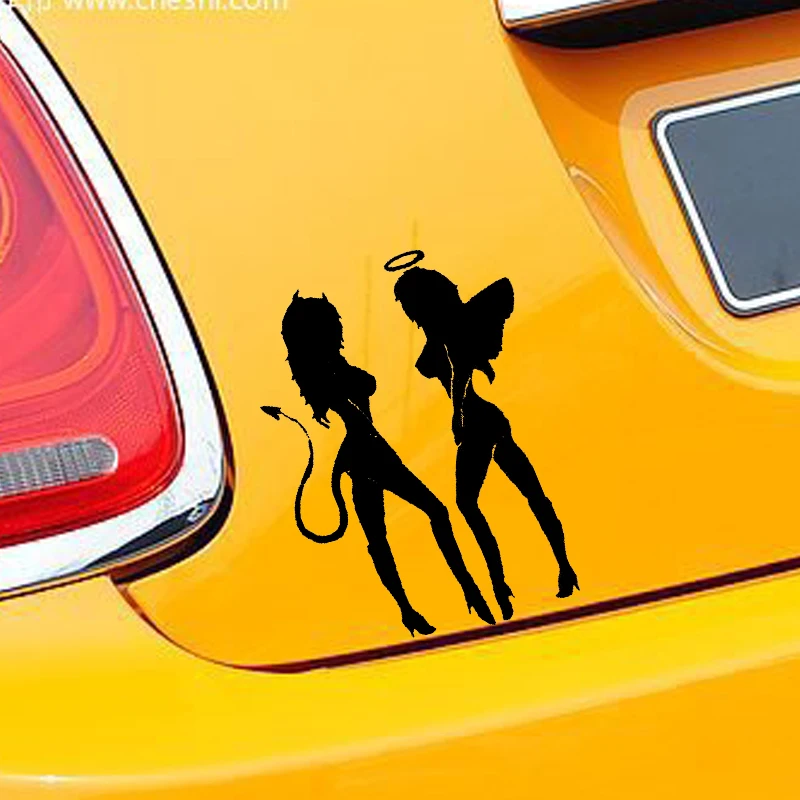 EmpireYing 8 расцветок Ангел Дьявол сексуальные девушки автомобиля Стикеры мини такси