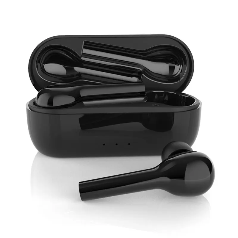 Black TWS Bluetooth наушники с двумя драйверами для Xiaomi Airdots Pro 2, беспроводные наушники, бас спортивная Гарнитура для Redmi Note 8 Umidigi F2 - Цвет: Black