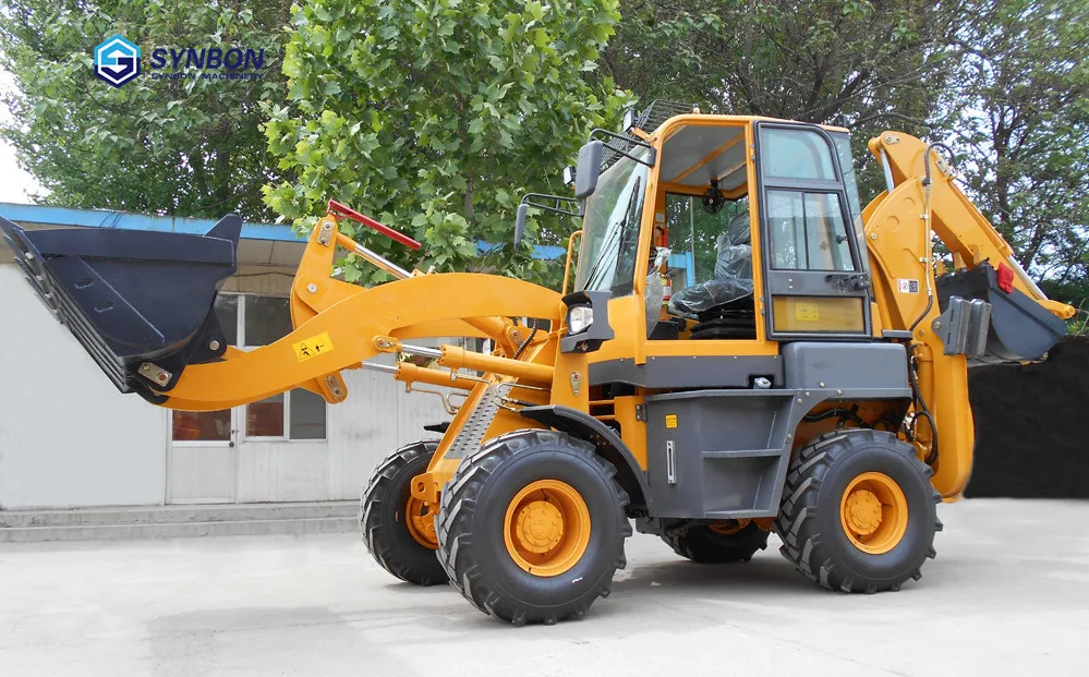 SYNBON New Backhoe Loader Hydraulic Front Shovel Excavator Wheel Mini SY746A |