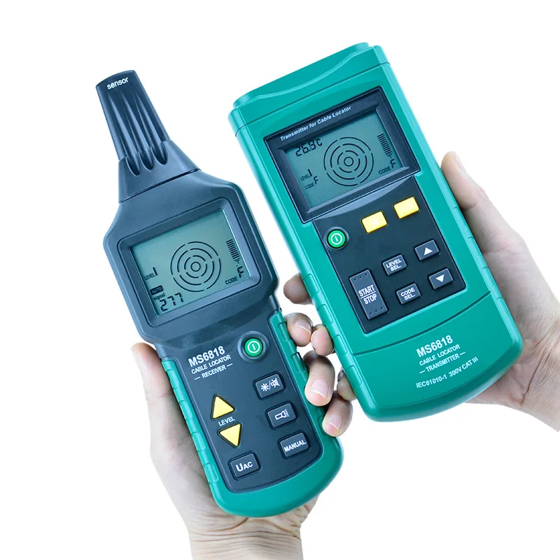 MS6818 Portable Professional Wire Cable Tracker Metal Pipe Locator Detector Tester Line Prospecting Instrument | Инструменты