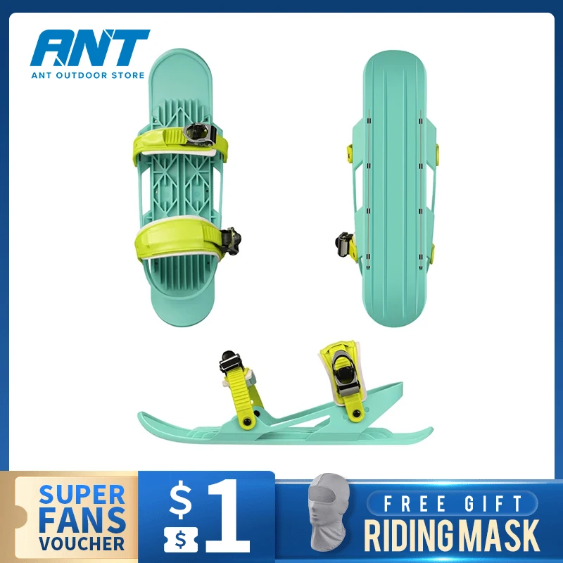 

Mini Snowshoes Short Snowboard Snow Blade High Quality Adjustable Shoulder Strap Portable Outdoor Ski Shoes Snowboard