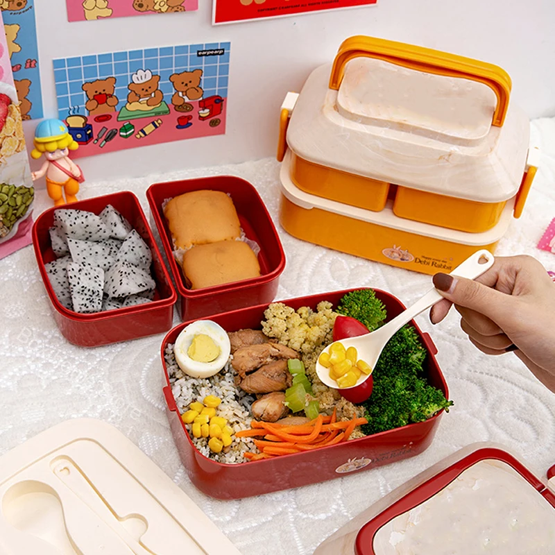 Милый Ланч-бокс Bento в японском стиле для девочек школьный детей и пикника с
