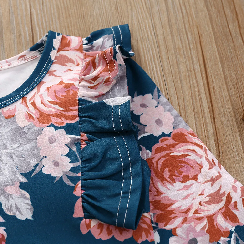 Детская одежда с длинными рукавами Детский комбинезон круглым вырезом и