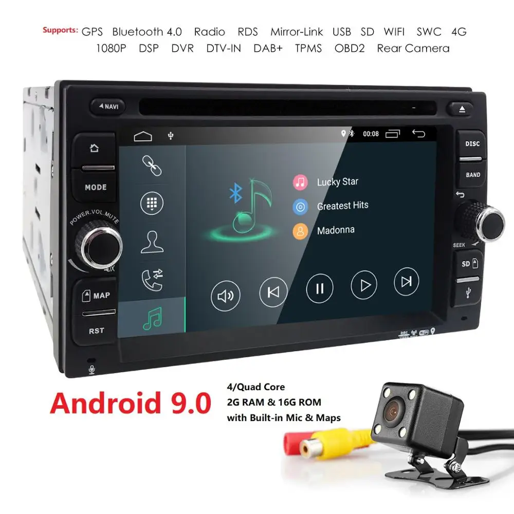 2 din автомагнитола gps Android 9 0 автомобильный dvd плеер мультимедиа аудио для nissan xtrail