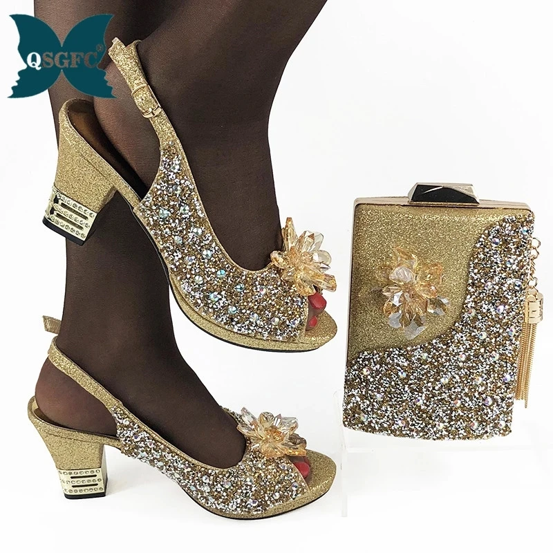 Набор сумок и обуви для женщин вечерние итальянские туфли лодочки сумочки в