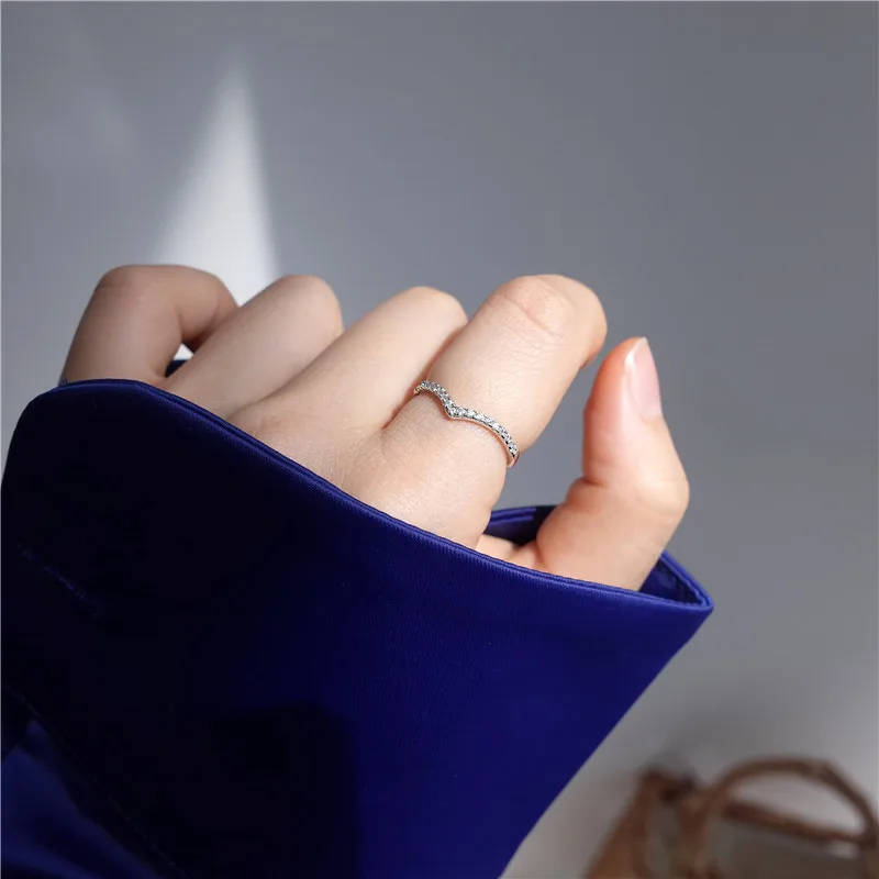 Для вечерние персонализированные v образной формы указательный палец кольцо из