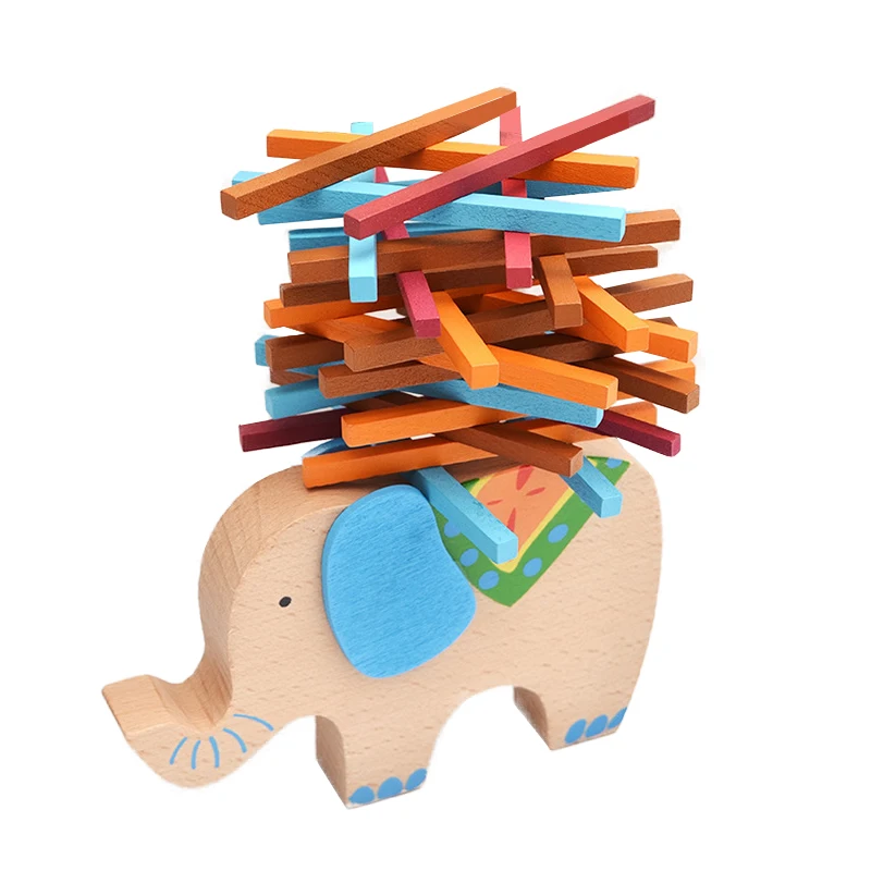 Деревянный строительный блок игрушка Монтессори учебные пособия стопка