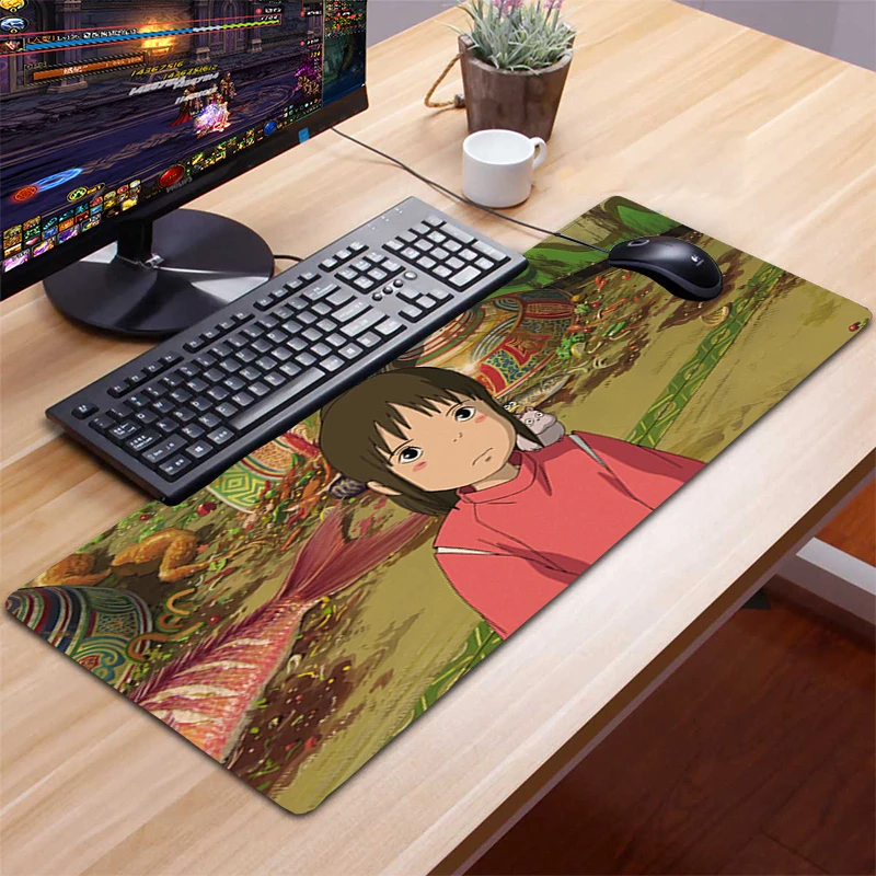 

Studio Ghibli Spirited Away Totoro Mousepad Gamer Gaming Mouse Pad Computer Accessories PC Keyboard Laptop Padmouse Desk Mats