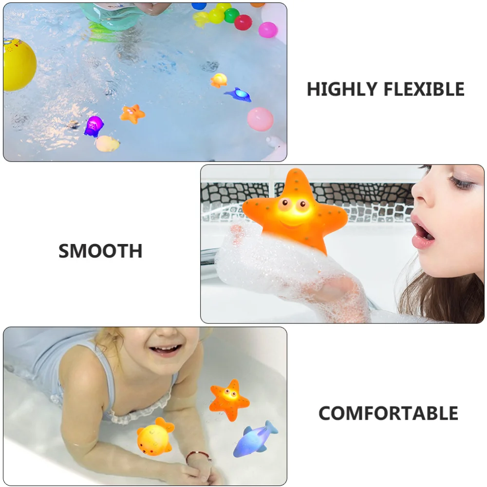 

5pcs Animal Floating Toys with LED Baby Floating Toys for Bath (Random Style)