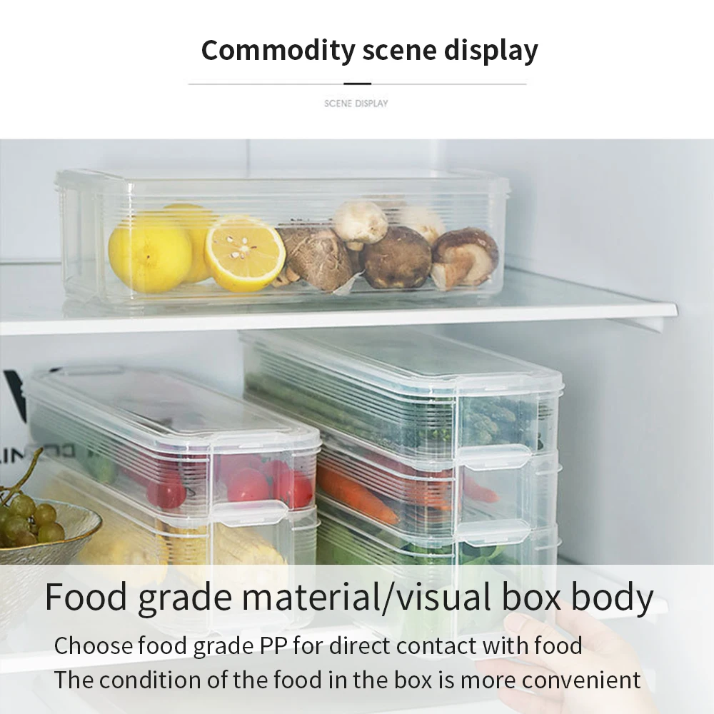 Контейнер для хранения пищевых продуктов с крышками и ручками герметичный