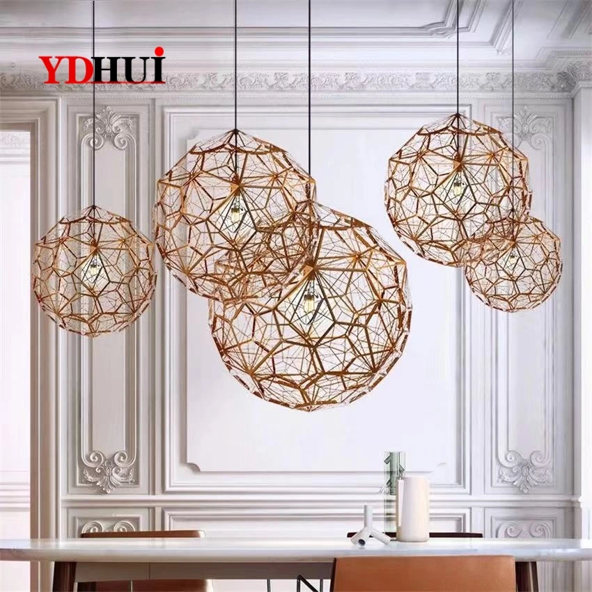 E27 Реплика веб-Etch современный подвесной светильник лампа для гостиной кабинета