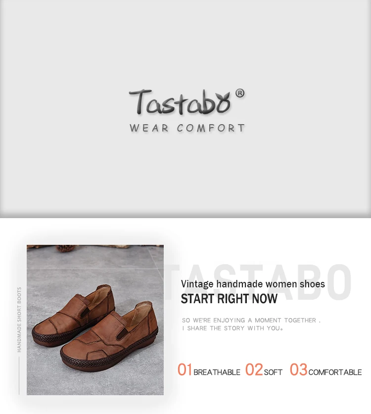 Tastabo/обувь ручной работы из натуральной кожи; лоферы; женская обувь; повседневная обувь для работы; обувь для вождения; Цвет S691-8, коричневый, синий