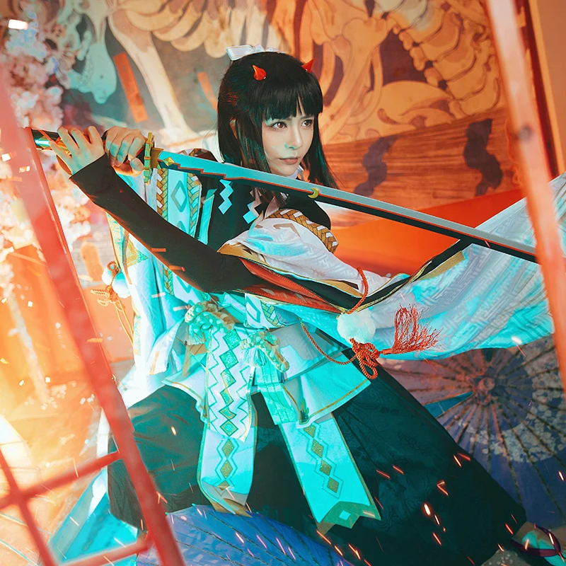 

В наличии, игра Onmyoji SSR Onikiri, костюм для косплея, модный и великолепный Женский костюм для вечеривечерние, яркие размеры, Новинка