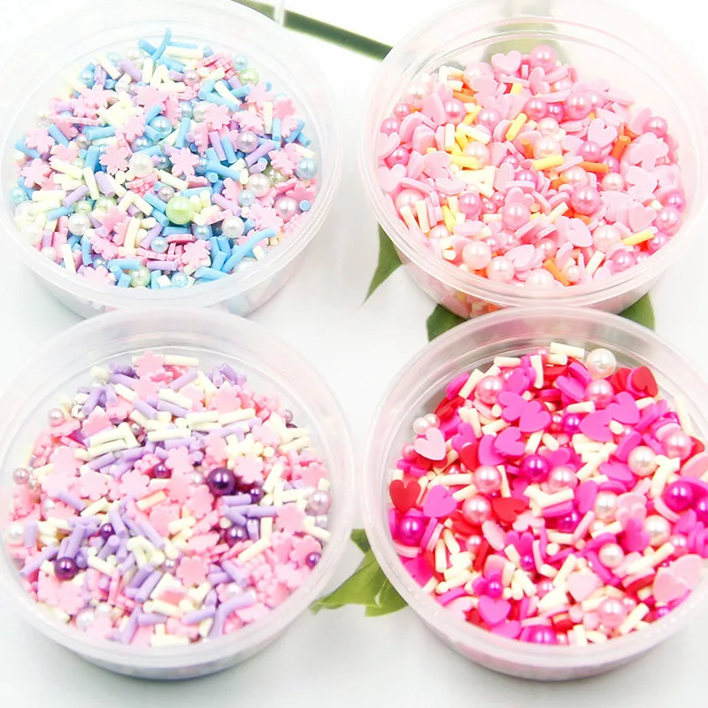 Kawaii Полимерная глина в форме сердца и жемчуга 20 г искусственная еда DIY Имитация
