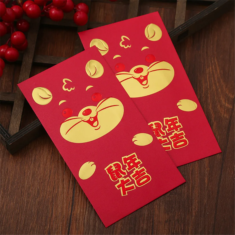 

30PCS Chinese New Year Red Envelopes Lucky Money Pockets Chinese New Year Gift Cute Rat Pattern Money Pockets