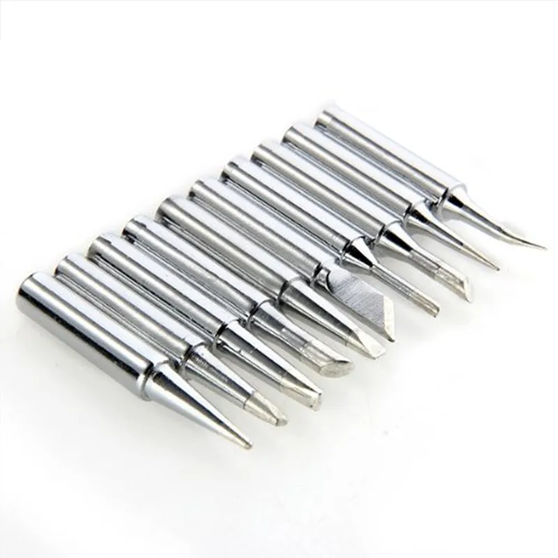 

10 Tips Set Soldering Iron Tips Solder Tip Lead-free Screwdriver Iron Tip 900-T-I/ BK/ 1.6D/ 2.4D/ 3.0D/ 2C/ 3C/ 4C