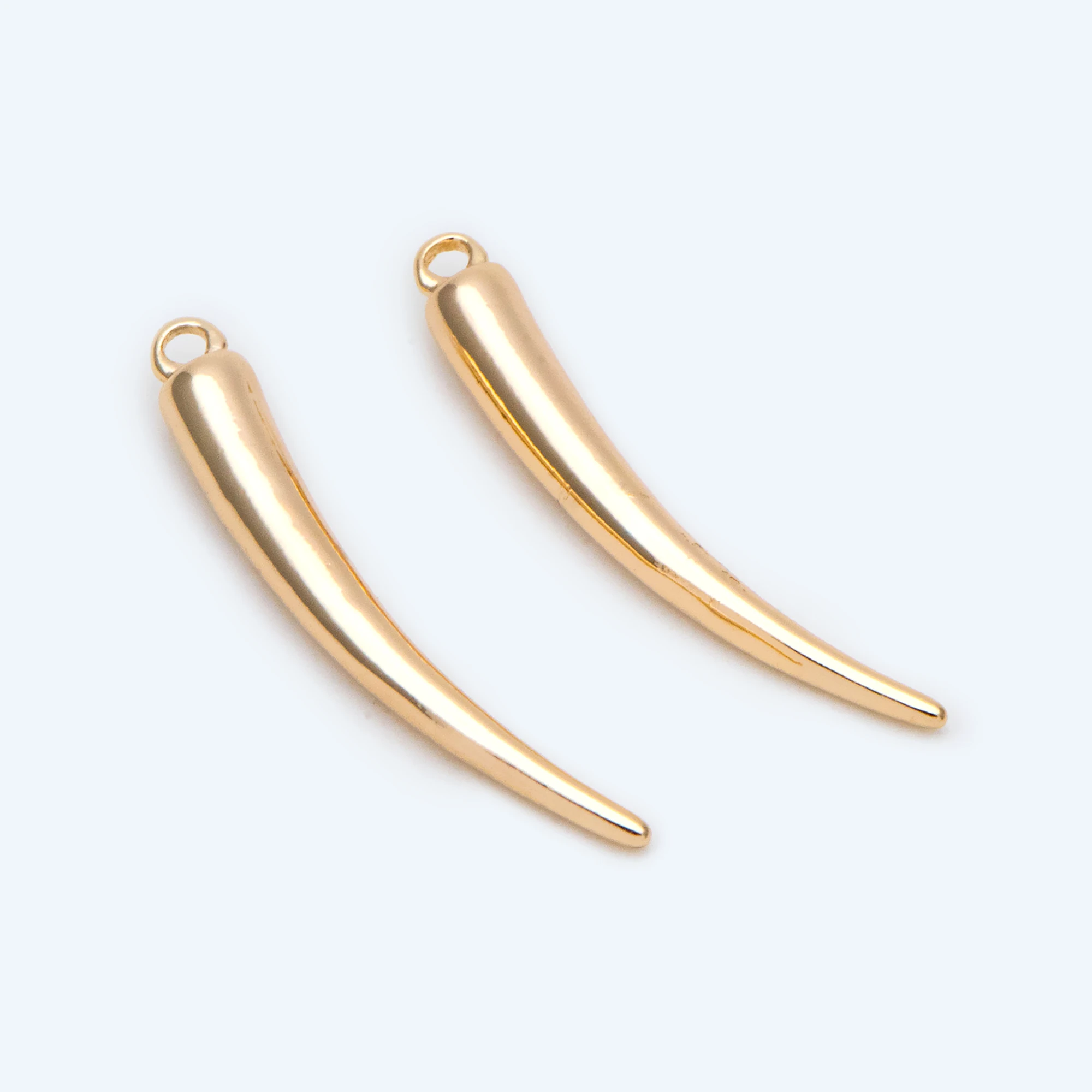 

10pcs Gold Ivory Pendant, Bar Stick Charm For Jewelry Making Diy (GB-2674)