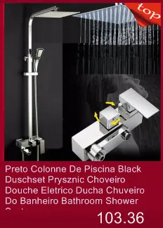 Черная Torneira Lavabo Dusch система Doccia Do Banheiro Painel Regadera электрическая Душевая система Ducha Chuveiro для ванной комнаты