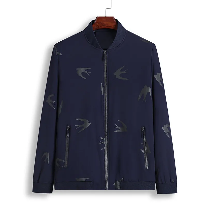 

big plus size 8XL 7XL 6XL male jacket brand-clothing jackets coat men top quality black deep blue windbreaker outerwear for men