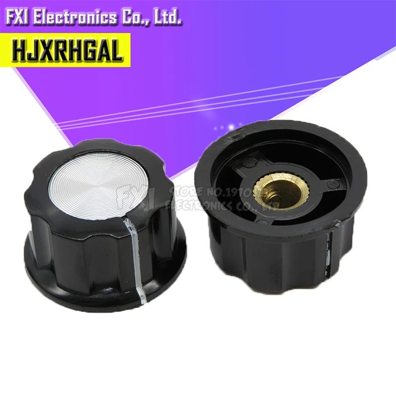 

5 шт. шляпа MF-A03 потенциометра Ручка WH118/WX050 бакелитовая ручка/медный сердечник внутреннее отверстие 6 мм