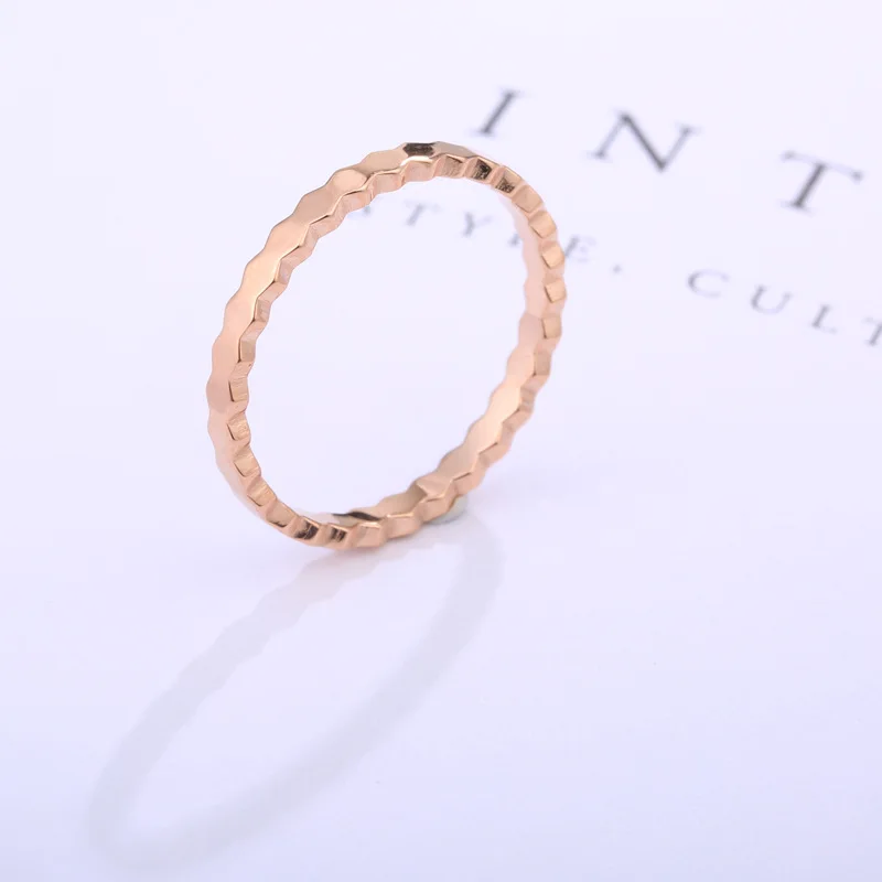 Кольцо улей для женщин титановая сталь розовое золото цвет хит продаж кольцо