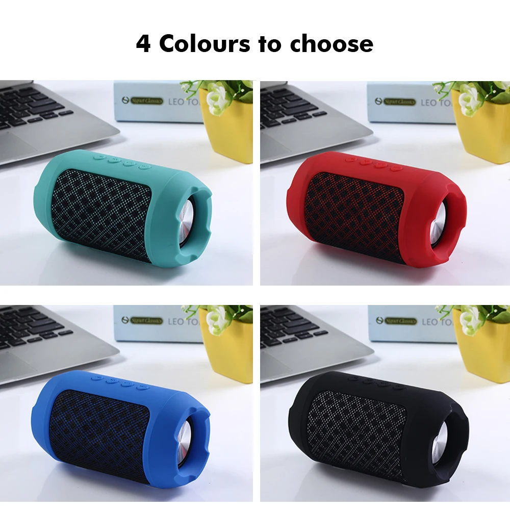 

Bluetooth Outdoor Speaker Waterproof Portable Wireless Column Loudspeaker Box Support TF Card FM Radio Aux Input
