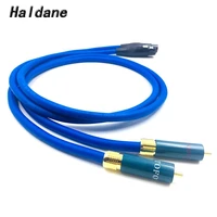 haldane pair ortfon 1 rca male to xlr female balacned audio interconnect cable xlr to rca cable with cardas clear light usa