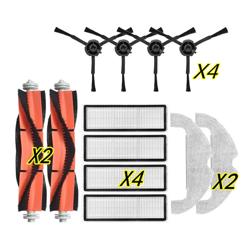 

Washable Parts for Dreame Bot Z10 Pro Robotic Vacuum Cleaner (High Quality Main Side Brush Filter Mop Cloth) Kits Accessories