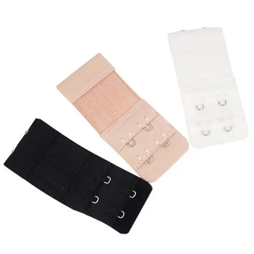 

3 Colors 1Pcs Women Bra Strap Extender 2 Rows 2 Hooks Bra Extenders Clasp Strap Sewing Tools Intimates Accessories Drop Shipping