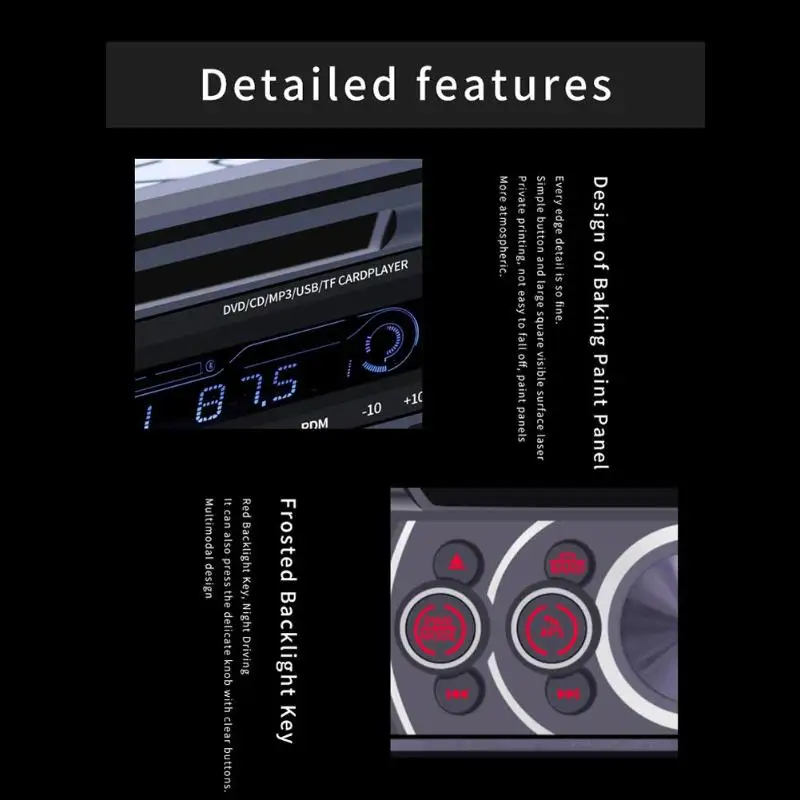 1 Din автомобильный Радио Bluetooth автомобильный стерео аудио mp3-плеер CD VCD dvd-проигрыватель AUX USB fm-радио 1din Авторадио