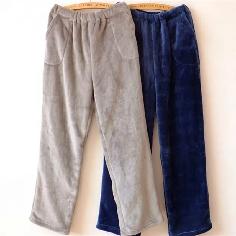 

2021 New Winter Women Pajama Pants Thicken Velvet Ladies Flannel Pajamas Muzhskaya Loose Large Size Home Wear Pijama Pant
