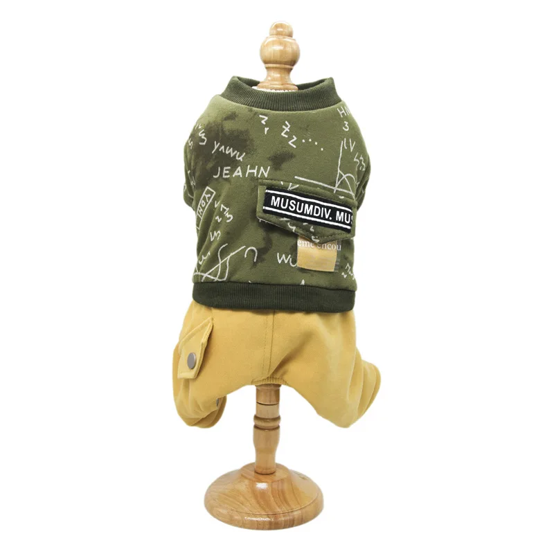 Осенне зимние теплые пальто для маленьких собак Французский бульдог питомцев