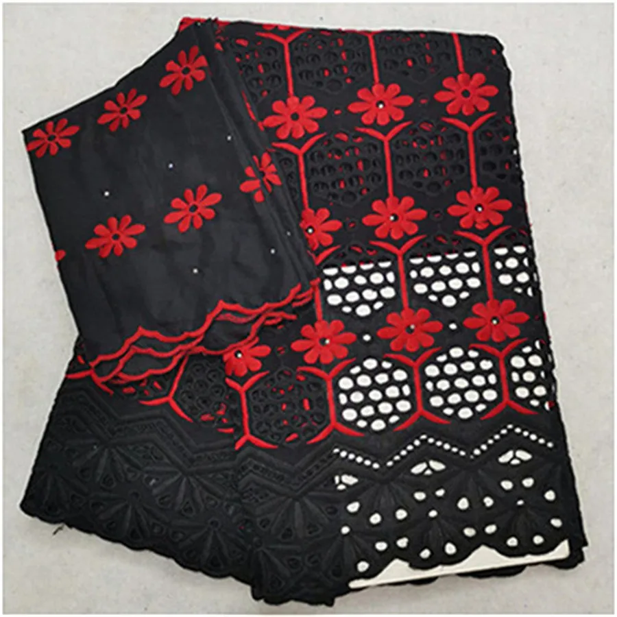 100% хлопка африканская кружевная ткань последние Нигерии Свадебная вышитая Дубай