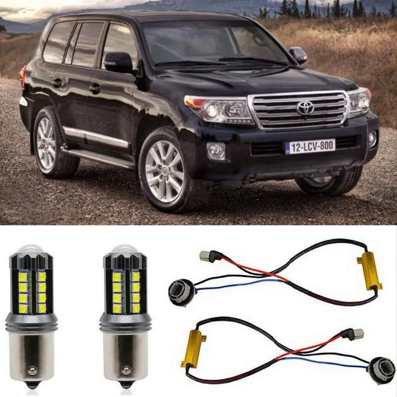 

Fog lamps For TOYOTA LAND CRUISER 200 J2 Stop lamp Reverse Back up bulb Front Rear Turn Signal error free 2pc