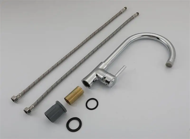 Кухня 360 градусов вращающийся Носик раковина смеситель для мойки изогнутый