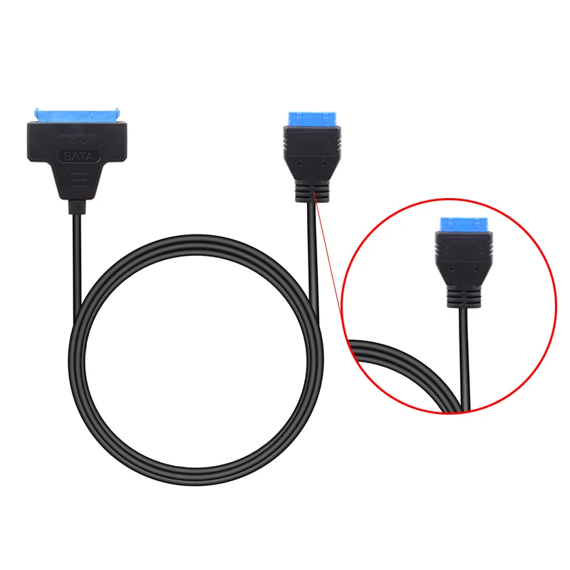 22Pin SATA 2 5 дюймов SSD HDD к USB 3 0 кабель 19Pin 20Pin материнская плата заголовок|Аксессуары