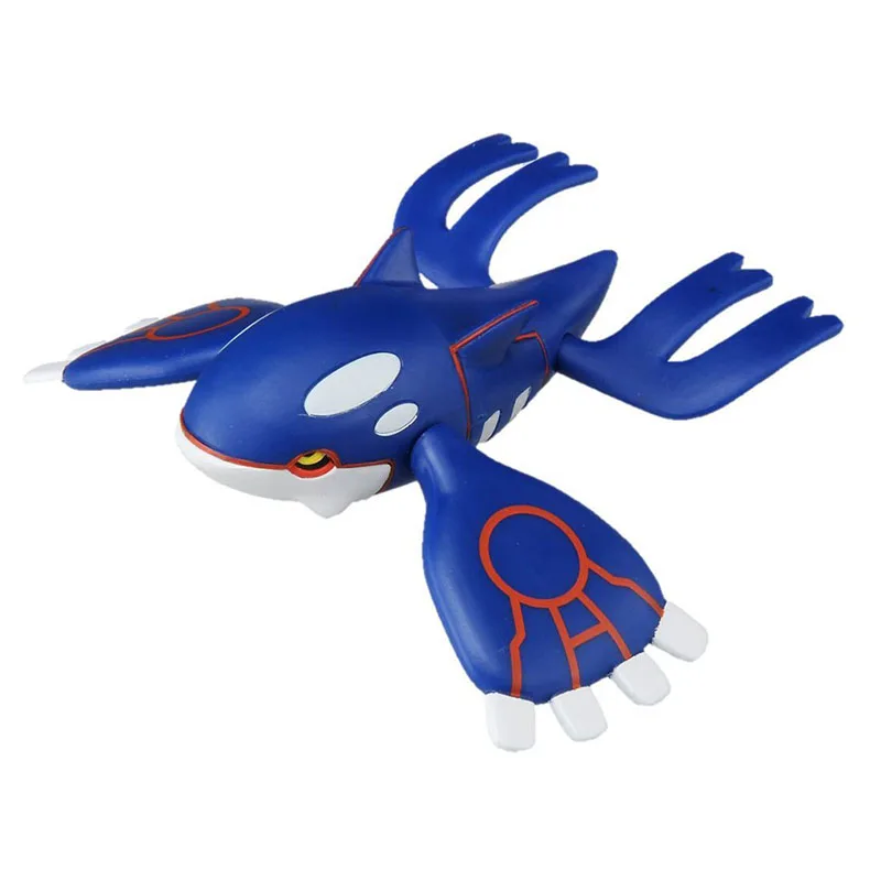 Белый TAKARA TOMY POKEMON Groudon Kyogre Turtonator фигурка модель игрушки мультфильм Аниме фигурки подарки игрушки для детей - Цвет: Белый
