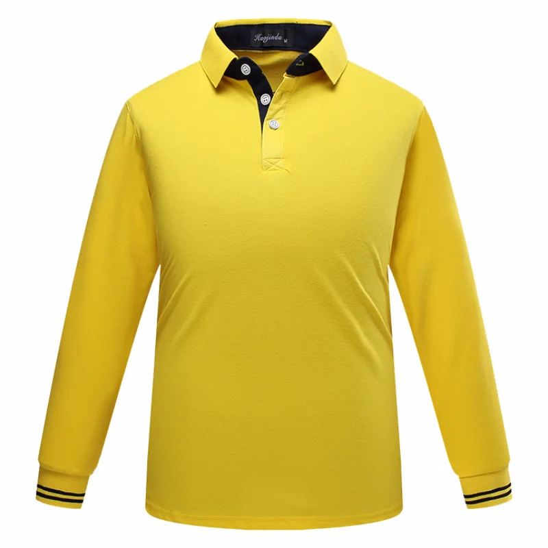 Рубашка-поло с длинными рукавами рубашка-поло вышивкой логотипа на заказ защитой