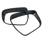 Аксессуары для стайлинга из углеродного волокна, 2 шт., накладка на зеркало заднего вида для Nissan Juke 2015-2018