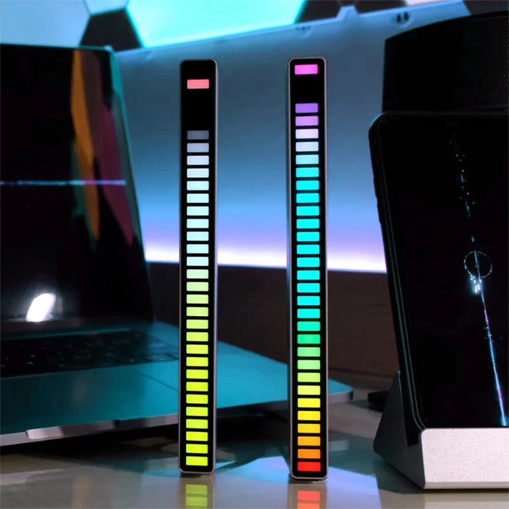 

RGB-светильник Светодиодная с музыкальным управлением, подсветка для бара, автомобиля, украшение дома