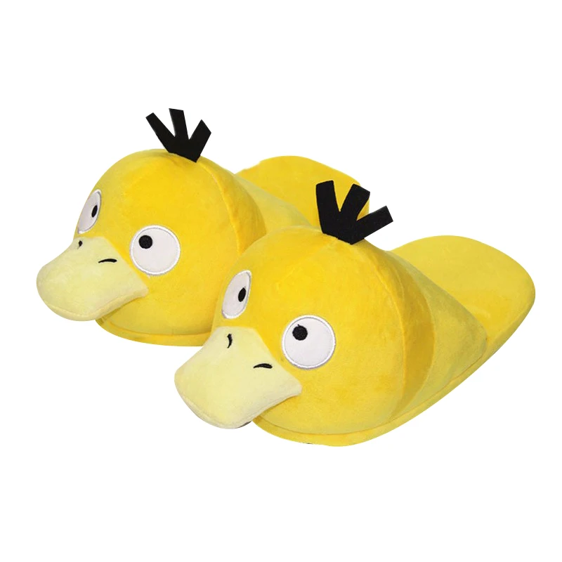 E Мягкая Плюшевая обувь 28 см; Psyduck Snorlax Gengar Mudkip Eevee Sylveon Umbreon; Домашние зимние теплые модные тапочки; подарок - Цвет: E