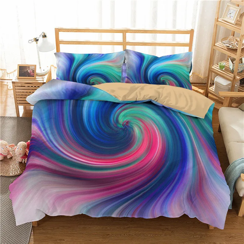 Новый Постельное белье King size художественный визуального пространства эффект