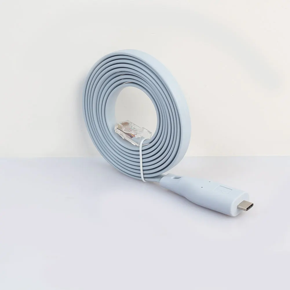 6 футов USB Тип C RS232 к RJ45 адаптер плоский консольный кабель для маршрутизатора Cisco