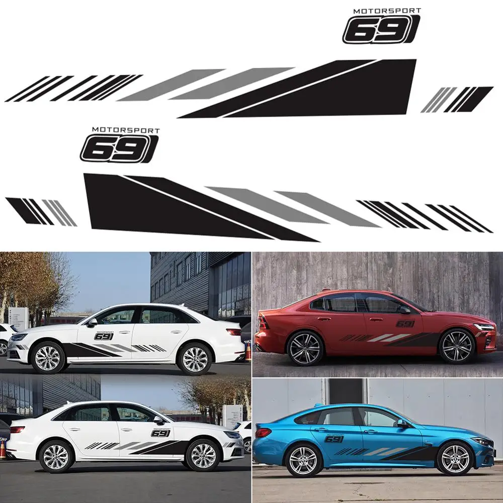 2х стикер для внедорожника боковая наклейка автомобильной двери Виниловая тела в