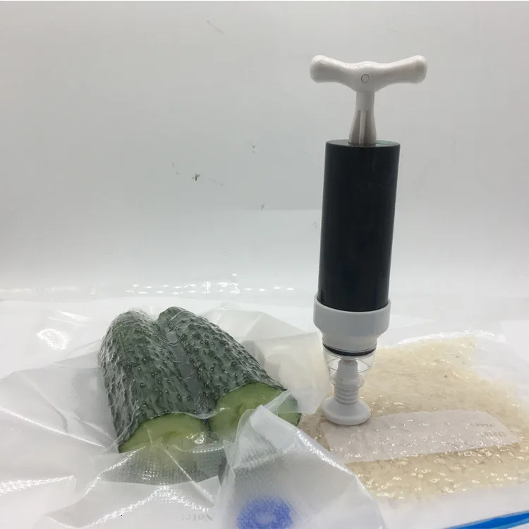 Вакуумный мешок для пищевых продуктов, ручной насос, вакуумный упаковщик для пищевых продуктов, многоразовый силиконовый мешок для пищевых продуктов, домашняя кухонная для хранения пакетов на молнии, вакуумный упаковщик