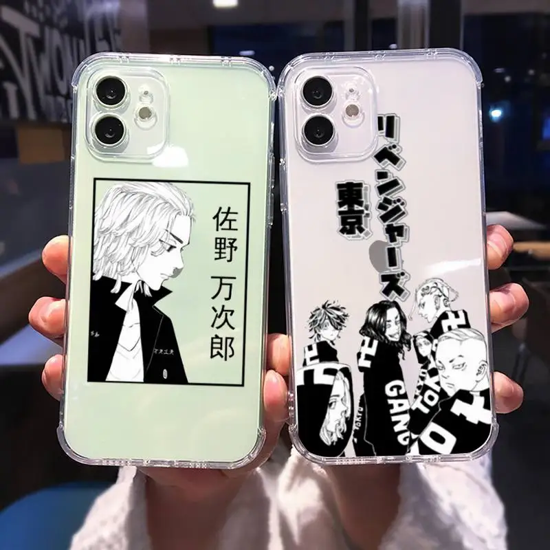

Tokyo Revengers Avengers manjiro sano Phone Case For iphone 13 12 11 13 8 7 6s 6 5 plus mini x xs xr pro max Transparent soft